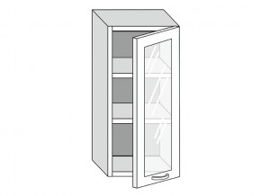 19.40.3 Шкаф настенный (h=913) на 400мм с 1-ой стекл. дверцей в Ирбите - irbit.магазин96.com | фото