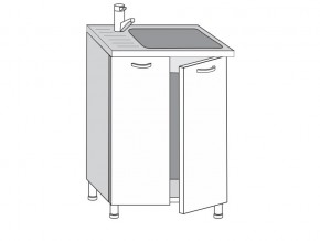 2.60.2м Шкаф-стол на 600мм под врезную мойку с 2-мя дверцами в Ирбите - irbit.магазин96.com | фото