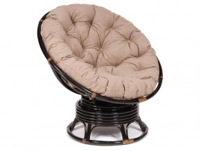 Кресло-качалка Papasan w 23/01 B с подушкой Antique brown, экошерсть Коричневый в Ирбите - irbit.магазин96.com | фото