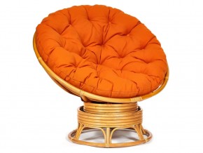 Кресло-качалка Papasan w 23/01 B с подушкой Honey, ткань Оранжевый в Ирбите - irbit.магазин96.com | фото