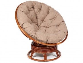 Кресло-качалка Papasan w 23/01 B с подушкой Pecan, экошерсть Коричневый в Ирбите - irbit.магазин96.com | фото