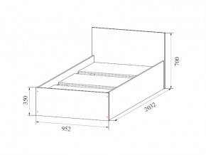 Кровать одинарная (Без матраца 0,9*2,0) в Ирбите - irbit.магазин96.com | фото