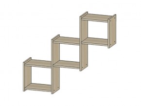 Полка Квадро ясень шимо светлый в Ирбите - irbit.магазин96.com | фото