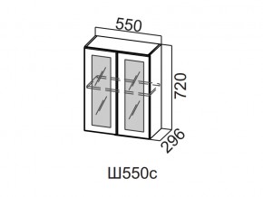 Ш550с/720 Шкаф навесной 550/720 (со стеклом) в Ирбите - irbit.магазин96.com | фото