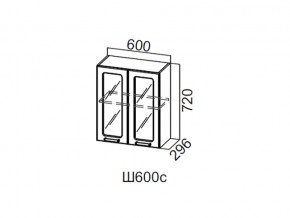 Ш600с/720 Шкаф навесной 600/720 (со стеклом) в Ирбите - irbit.магазин96.com | фото